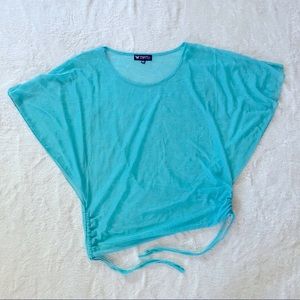 Dolman style top with side rushing
